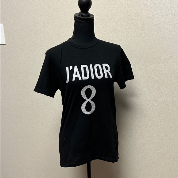 Dior Black T-Shirt with White Print